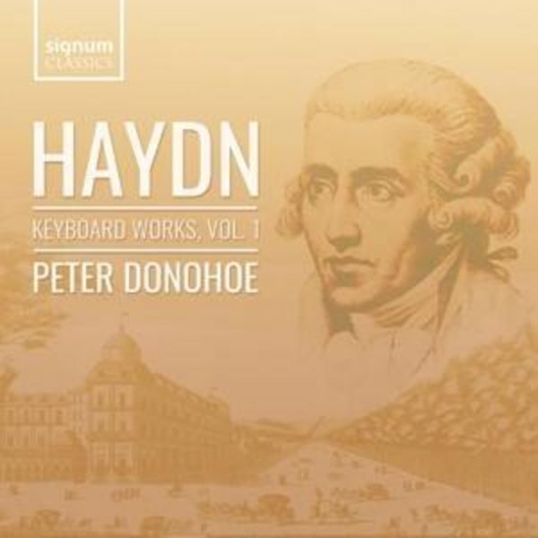 Cover Doppel-CD Peter Donohoe Haydn Vol. 1